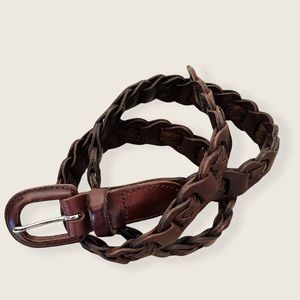 Eddie Bauer Brown Leather Women’s Belt, Medium